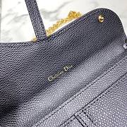 DIOR SADDLE WALLET CHAIN BLACK S5614 SIZE 19 CM - 2