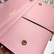 DIOR SADDLE WALLET CHAIN LIGHT PINK S5614 SIZE 19 CM - 3