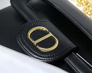 DIOR MEDIUM DOUBLE BAG BLACK M8641 SIZE 28 CM - 6