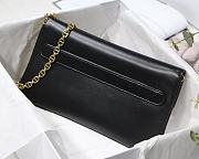 DIOR MEDIUM DOUBLE BAG BLACK M8641 SIZE 28 CM - 5