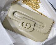 DIOR MEDIUM DOUBLE BAG CREAM M8641 SIZE 28 CM - 4