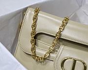 DIOR MEDIUM DOUBLE BAG CREAM M8641 SIZE 28 CM - 3