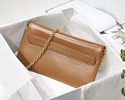 DIOR MEDIUM DOUBLE BAG BROWN M8641 SIZE 28 CM - 4