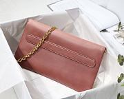 DIOR MEDIUM DOUBLE BAG PINK GRADIENT M8641 SIZE 28 CM - 4