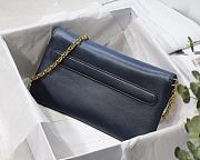 DIOR MEDIUM DOUBLE BAG BLUE GRADIENT M8641 SIZE 28 CM - 4