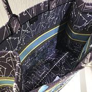 DIOR BOOK TOTE BLUE DIOR CONSTELLATION EMBROIDERY M1286 SIZE 41.5 CM - 3