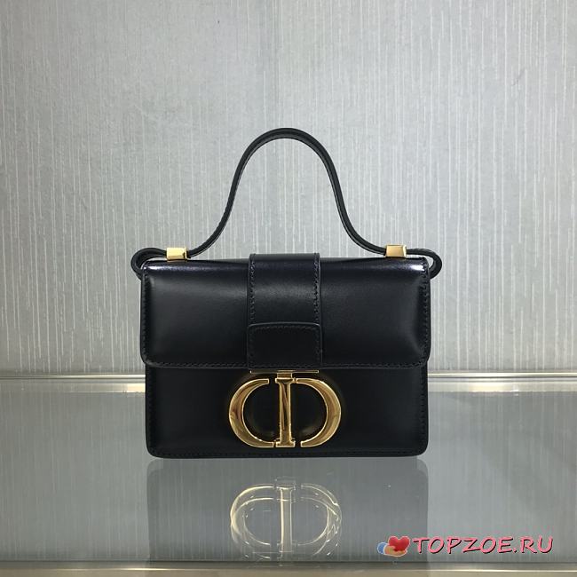 DIOR MICRO 30 MONTAIGNE BAG BLACK S2110 SIZE 15 CM - 1