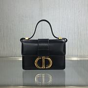 DIOR MICRO 30 MONTAIGNE BAG BLACK S2110 SIZE 15 CM - 1