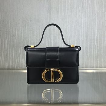 DIOR MICRO 30 MONTAIGNE BAG BLACK S2110 SIZE 15 CM