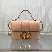 DIOR MICRO 30 MONTAIGNE BAG ROSE PINK S2110 SIZE 15 CM - 1