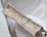 DIOR MINI BOOK TOTE PINK TOILE DE JOUY EMBROIDERY S5475 SIZE 23 CM - 5