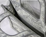 DIOR MINI BOOK TOTE GRAY TOILE DE JOUY EMBROIDERY S5475 SIZE 23 CM - 4