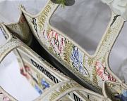 DIOR MINI BOOK TOTE FLOWER IN BEIGE EMBROIDERY S5475 SIZE 23 CM - 6