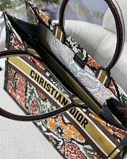 DIOR BOOK TOTE PAISLEY BROWN EMBROIDERY M1286 SIZE 41.5 CM - 4
