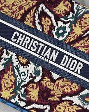 DIOR SMALL BOOK TOTE PAISLEY BLUE EMBROIDERY M1286 SIZE 41.5 CM - 5