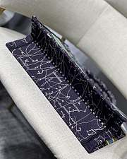 DIOR SMALL BOOK TOTE BLUE DIOR CONSTELLATION EMBROIDERY M1296 SIZE 36.5 CM - 6