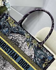 DIOR SMALL BOOK TOTE BLUE DIOR CONSTELLATION EMBROIDERY M1296 SIZE 36.5 CM - 4