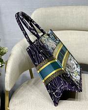 DIOR SMALL BOOK TOTE BLUE DIOR CONSTELLATION EMBROIDERY M1296 SIZE 36.5 CM - 2