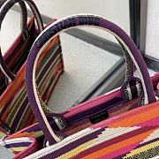 DIOR SMALL BOOK TOTE COLORFUL RHOMBUS M1296 SIZE 36 CM - 6