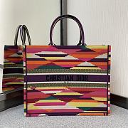 DIOR BOOK TOTE COLORFUL RHOMBUS M1286 SIZE 41.5 CM - 1