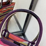 DIOR BOOK TOTE COLORFUL RHOMBUS M1286 SIZE 41.5 CM - 6