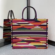 DIOR BOOK TOTE COLORFUL RHOMBUS M1286 SIZE 41.5 CM - 5