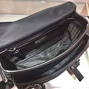 PRADA RE-NYLON AND SAFFIANO LEATHER BAG BLACK 2VD034 SIZE 22 CM - 6