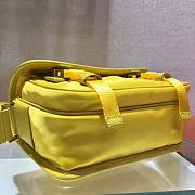 PRADA RE-NYLON AND SAFFIANO LEATHER BAG YELLOW 2VD034 SIZE 22 CM - 4