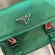 PRADA RE-NYLON AND SAFFIANO LEATHER BAG GREEN 2VD034 SIZE 22 CM - 2
