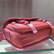 PRADA RE-NYLON AND SAFFIANO LEATHER BAG PINK 2VD034 SIZE 22 CM - 6