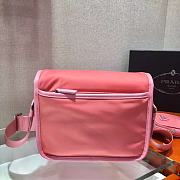PRADA RE-NYLON AND SAFFIANO LEATHER BAG PINK 2VD034 SIZE 22 CM - 5