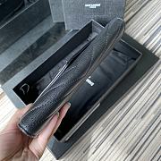 YSL MONOGRAM LONG WALLET BLACK & GOLD-TONE METAL 437469 SIZE 19 CM - 2