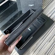 YSL MONOGRAM LONG WALLET BLACK & BLACK METAL 437469 SIZE 19 CM - 2