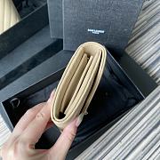 YSL MONOGRAM LONG WALLET CREAM & GOLD-TONE METAL 437469 SIZE 19 CM - 2