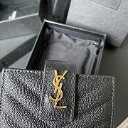 YSL MONOGRAM BUSINESS CARD GOLD-TONE METAL 607907 SIZE 10 CM - 2
