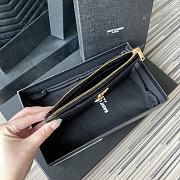 YSL MONOGRAM BILL POUCH GOLD METAL 636312 SIZE 20 CM - 4
