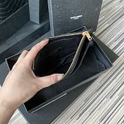 YSL MONOGRAM BILL POUCH GOLD METAL 636312 SIZE 20 CM - 3
