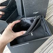 YSL MONOGRAM BILL POUCH BLACK METAL 636312 SIZE 20 CM - 6