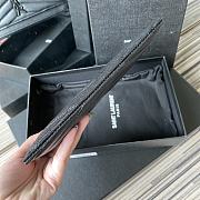 YSL MONOGRAM BILL POUCH BLACK METAL 636312 SIZE 20 CM - 5
