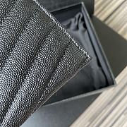 YSL MONOGRAM BILL POUCH BLACK METAL 636312 SIZE 20 CM - 3