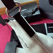 YSL RIVE GAUCHE BUCKET BAG BLACK LEATHER TRIM 669299 SIZE 20 CM - 6