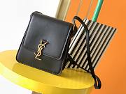 YSL KAIA NORTH/SOUTH SATCHEL BLACK 668809 SIZE 16 CM - 1