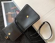 YSL KAIA NORTH/SOUTH SATCHEL BLACK 668809 SIZE 16 CM - 4