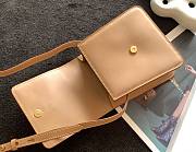 YSL KAIA NORTH/SOUTH SATCHEL BEIGE 668809 SIZE 16 CM - 3