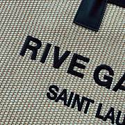 YSL RIVE GAUCHE LARGE TOTE BAG BEIGE/BLACK 509415 SIZE 48 CM - 2