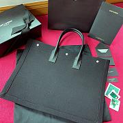 YSL RIVE GAUCHE LARGE TOTE BAG BLACK 509415 SIZE 48 CM - 5
