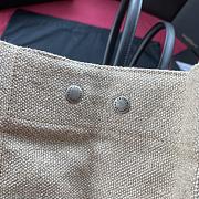 YSL RIVE GAUCHE LARGE TOTE BAG WHITE/GRAY 509415 SIZE 48 CM - 4