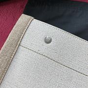YSL RIVE GAUCHE LARGE TOTE BAG WHITE/GRAY 509415 SIZE 48 CM - 5
