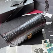 YSL SOLFERINO MEDIUM SATCHEL CROCODILE PATTERN 634305 SIZE 23 CM - 5