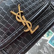 YSL SOLFERINO SMALL SATCHEL CROCODILE PATTERN 634306 SIZE 19 CM - 3